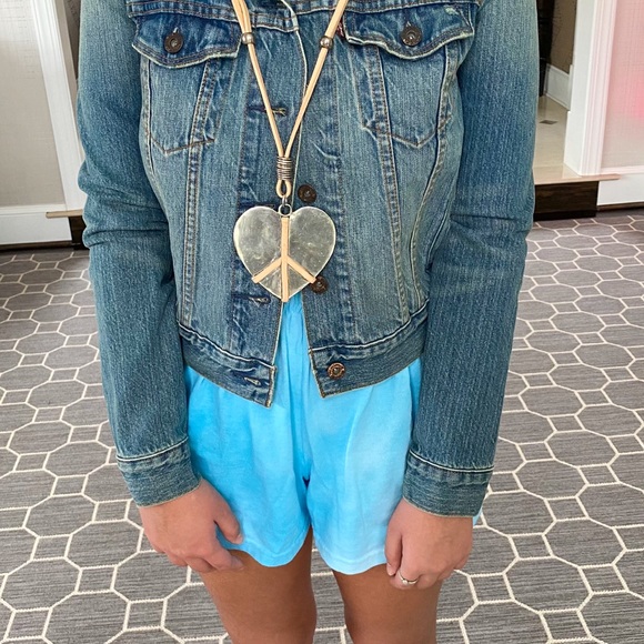 Hammered Heart Statement Necklace - Picture 2 of 9